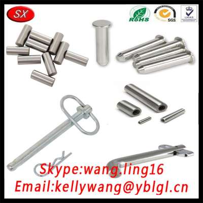 Customized stainless steel/carbon steel spring probe pin,spring shackle pin,lock pin pipe spring pin spring in Dongguan